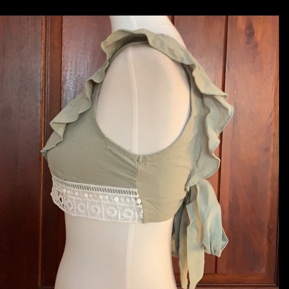 Lace & Tie Crop Top - Picture 8 of 8